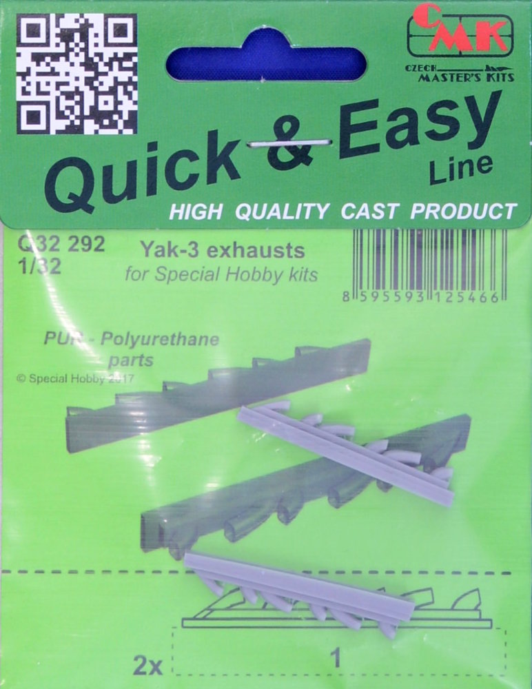 1/32 Yak-3 exhausts (SP.HOBBY)