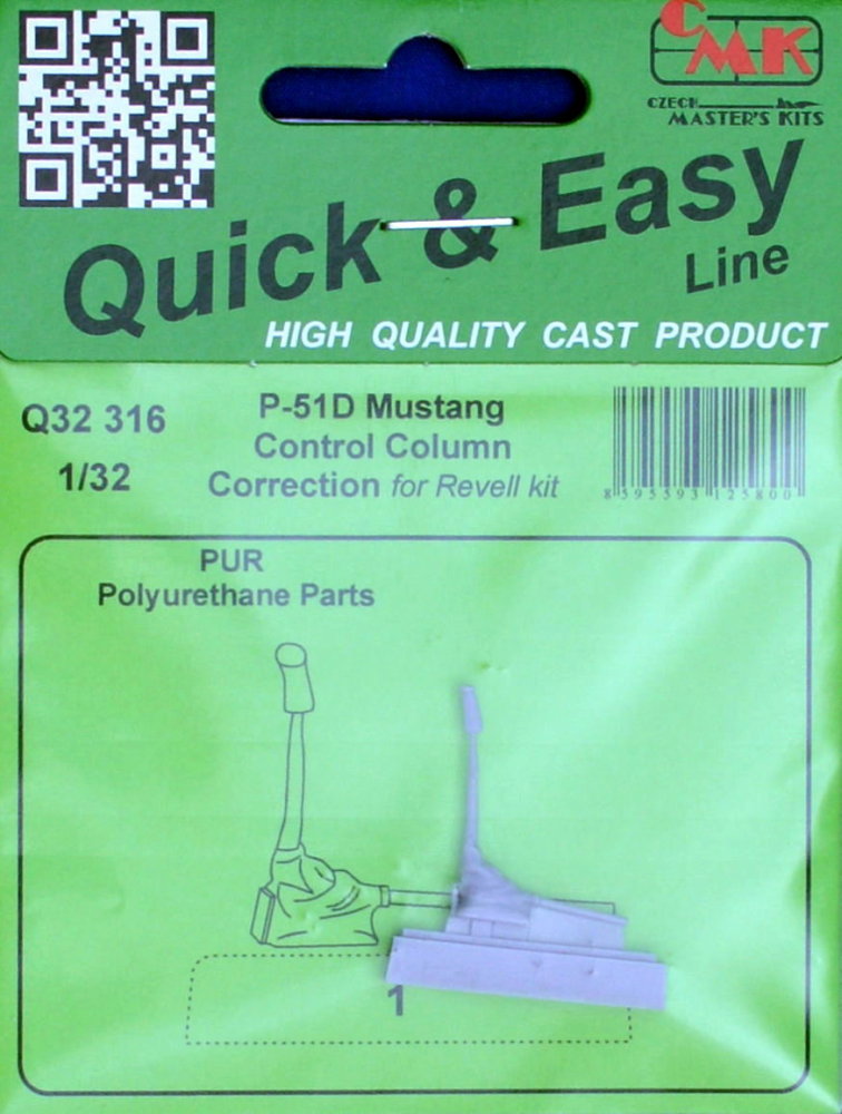 1/32 P-51D Mustang - Correct control column (REV)