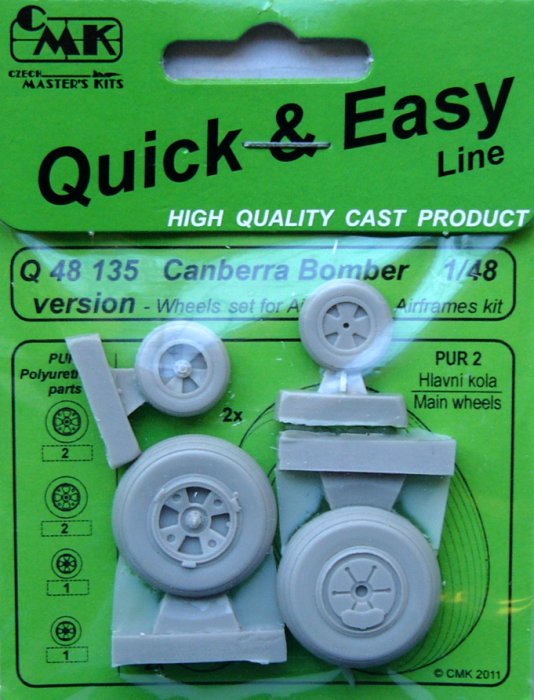 1/48 Canberra Bomber version - wheels set (AIRFIX)