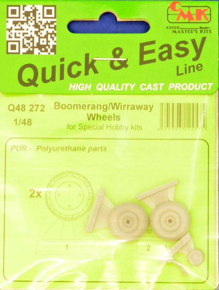 1/48 Boomerang/Wirraway Wheels (SP.HOBBY)