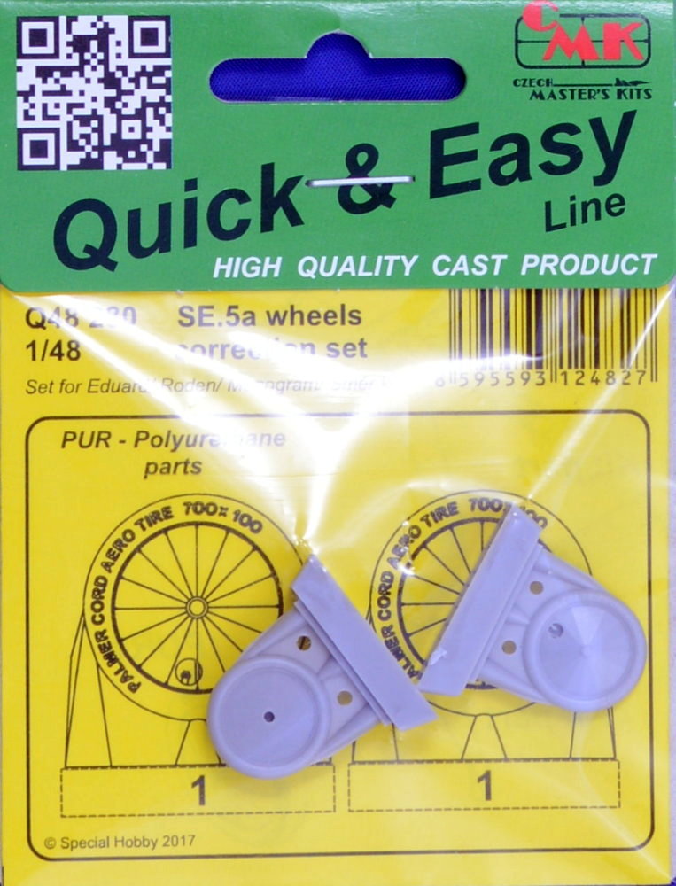 1/48 SE.5a wheels correction set (EDU/RDN/MONO)