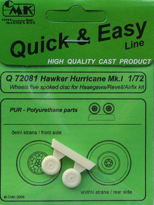 1/72 Hawker Hurricane MK.I wheels set (HAS/REV)