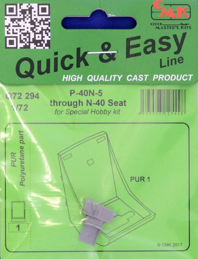 1/72 Seat for P-40N-5 through N-40 (SP.HOBBY)