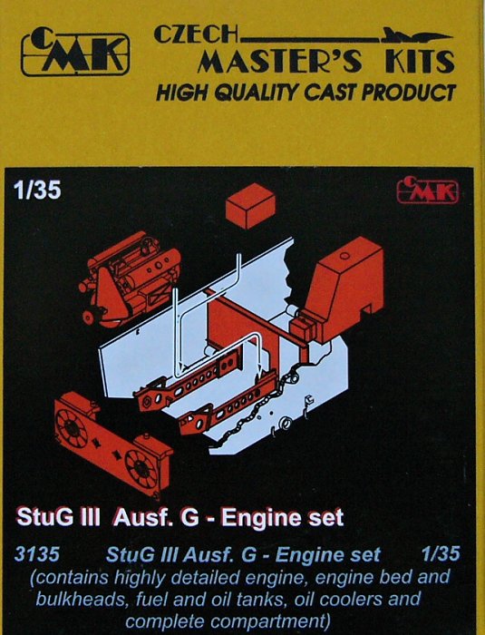 1/35 StuG. III Ausf. G - Engine set (DRAG)