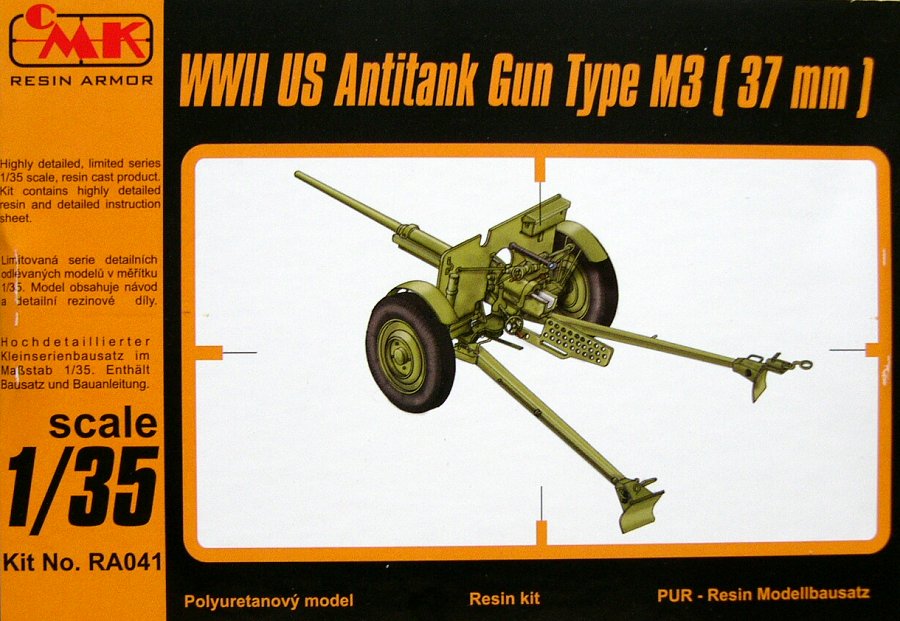 1/35 M3 (37mm) US Antitank Gun WWII