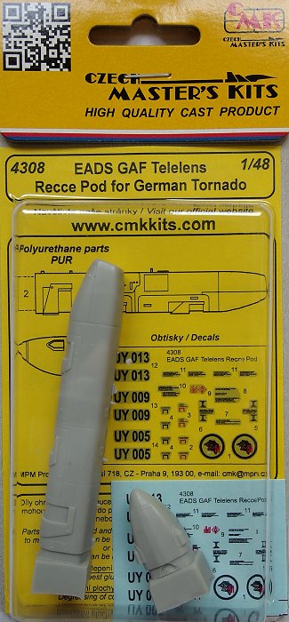 1/48 EADS GAF Telelens Recce Pod for Germ.Torpedo