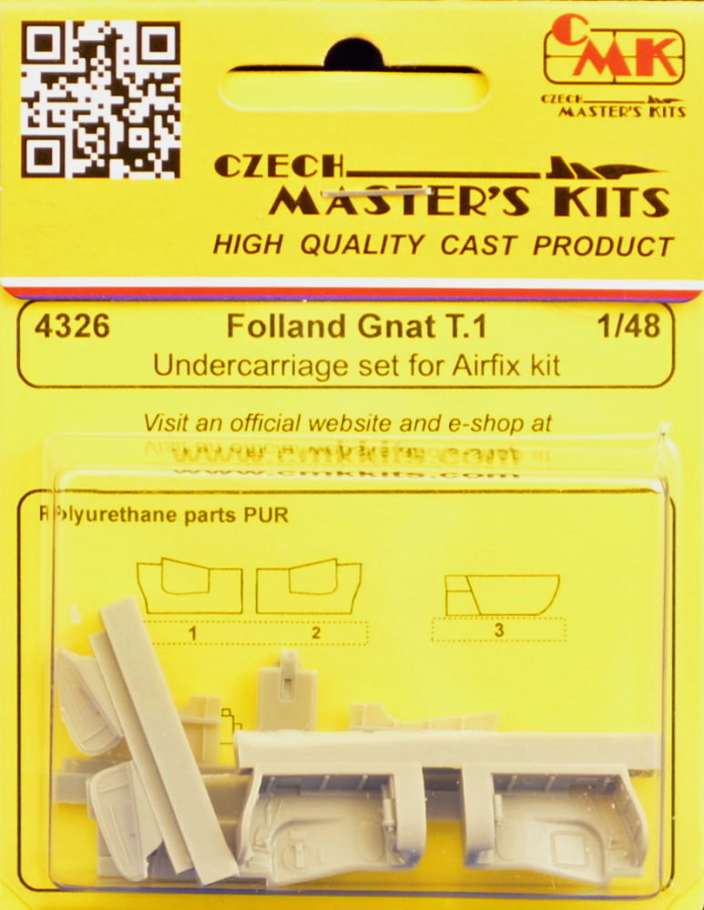 1/48 Folland Gnat T.1 Undercarriage set (AIRFIX)