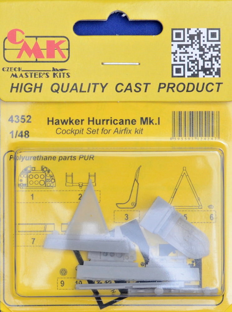 1/48 Hawker Hurricane Mk.I - Cockpit set (AIRFIX)