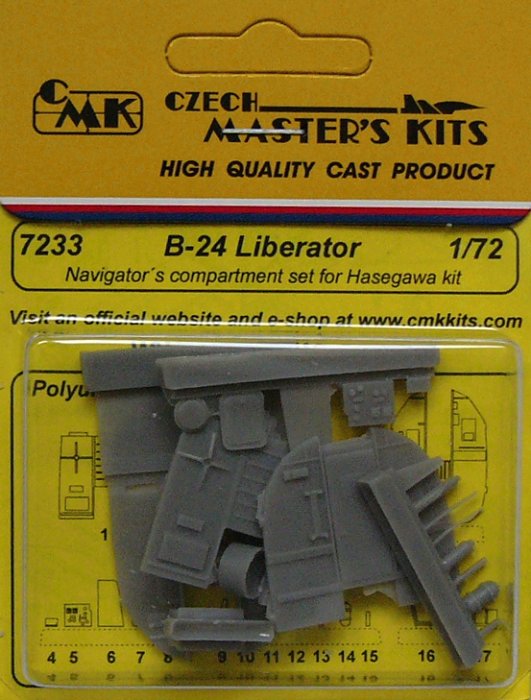 1/72 B-24 Liberator Navigator's compart.set (HAS)