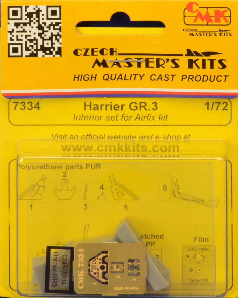 1/72 Harrier GR.3 Interior set (AIRFIX)