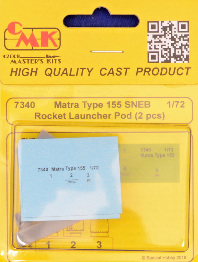 1/72 Matra Type 155 SNEB Rocket Launcher Pod