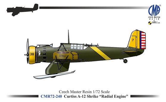 1/72  Curtiss A-12 Shrike 'Radial Engine'