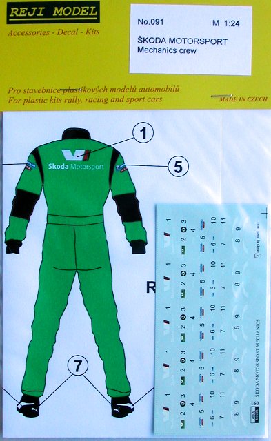 1/24 Škoda Motorsport mechanics 5pcs. (TAM 24266)