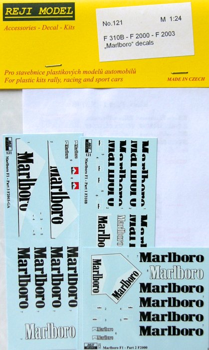 1/24 F 310B - F 2000 - F 2003 'Marlboro' decals