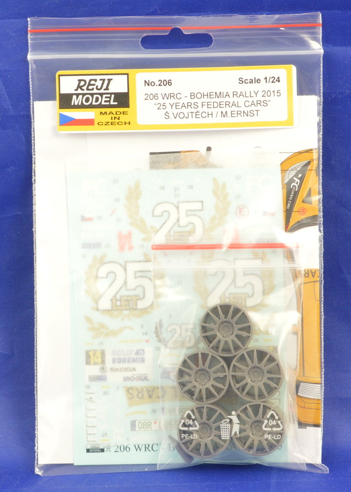 1/24 Transkit Peugeot 206 WRC 25 yrs Federal Cars