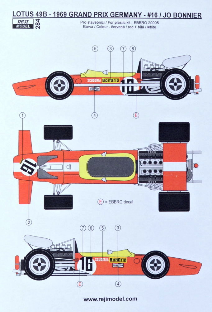 1/20 Lotus 49B 1969 GP Germany (Jo Bonnier)