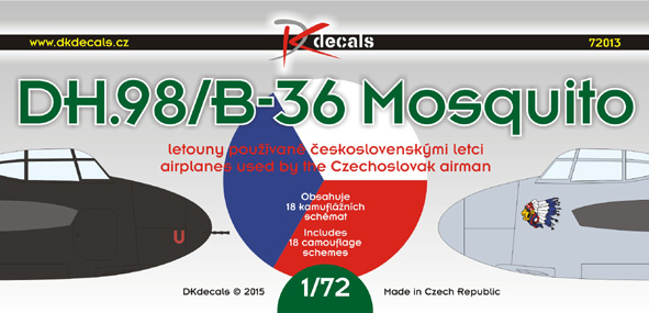 1/72 DH.98/B-36 Mosquito - CZ pilots (18x camo)