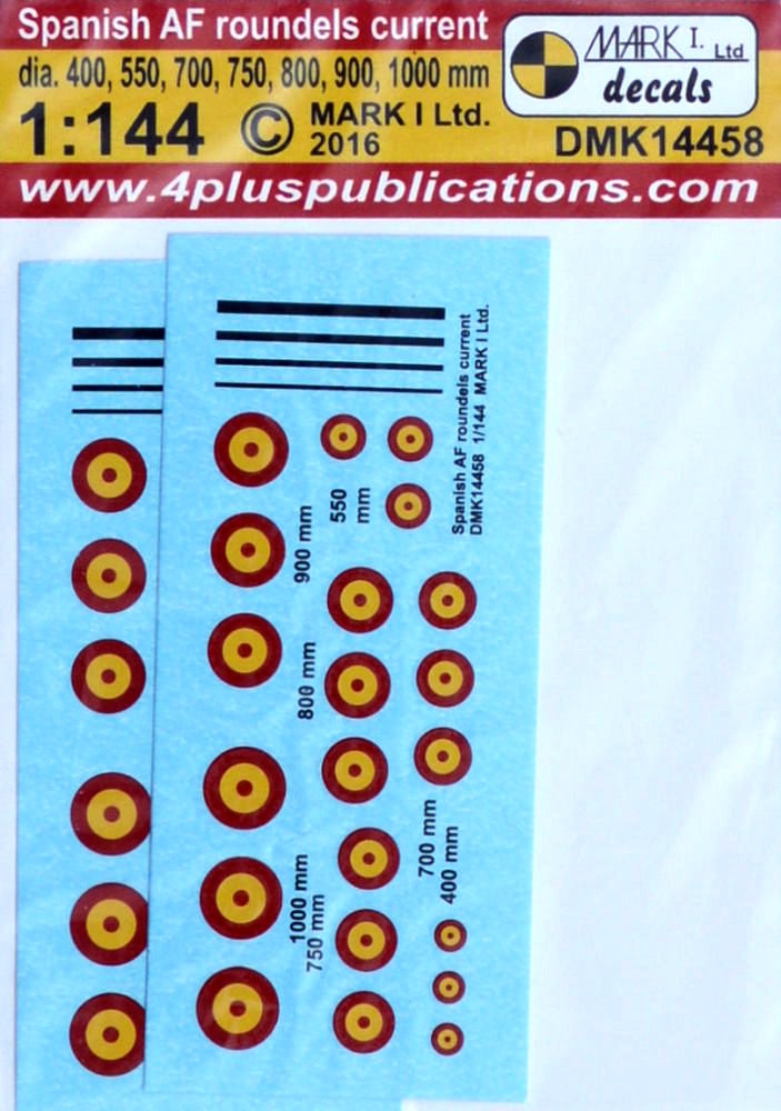 1/144 Decals Spanish AF roundels current (2 sets)