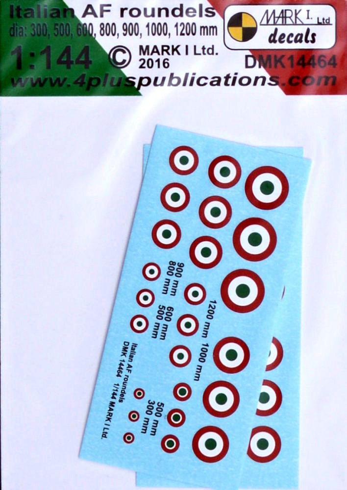 1/144 Decals Italian AF roundels (2 sets)