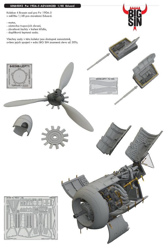 BIGSIN 1/48 Fw 190A-5 ADVANCED (EDU)