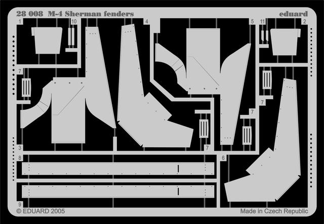 SET 1/48 M-4 Sherman fenders  (TAM)