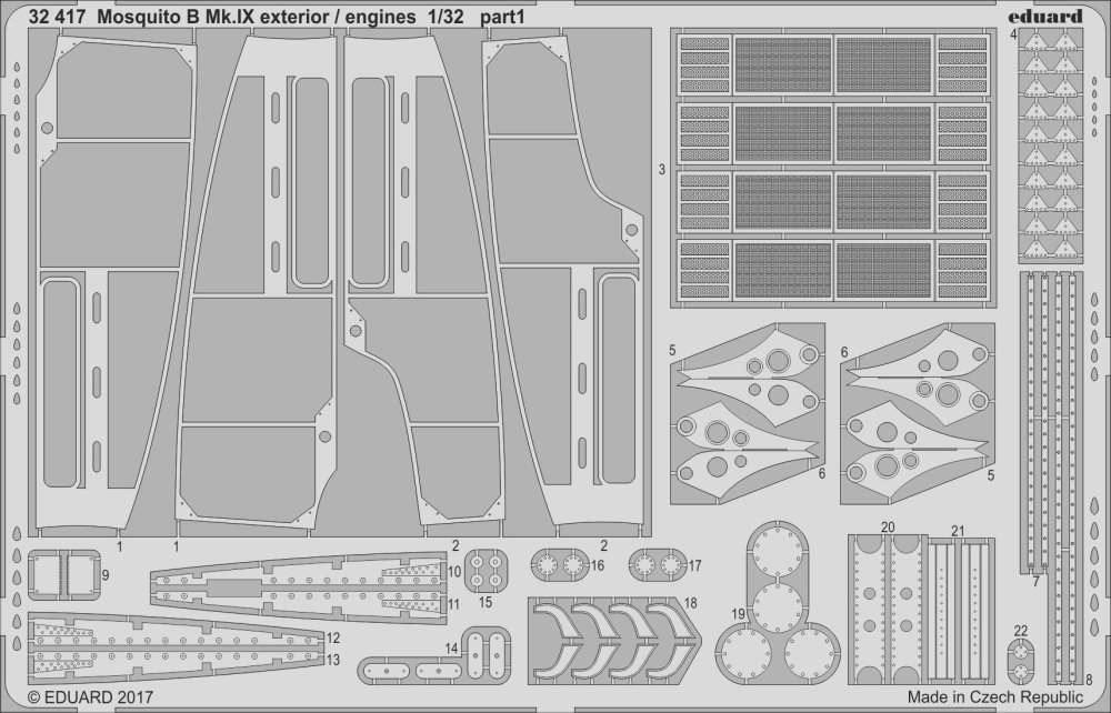 SET Mosquito B Mk.IX exterior / engines  (HKM)