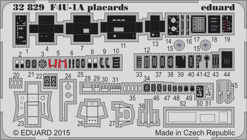 SET F4U-1A placards (TAM)