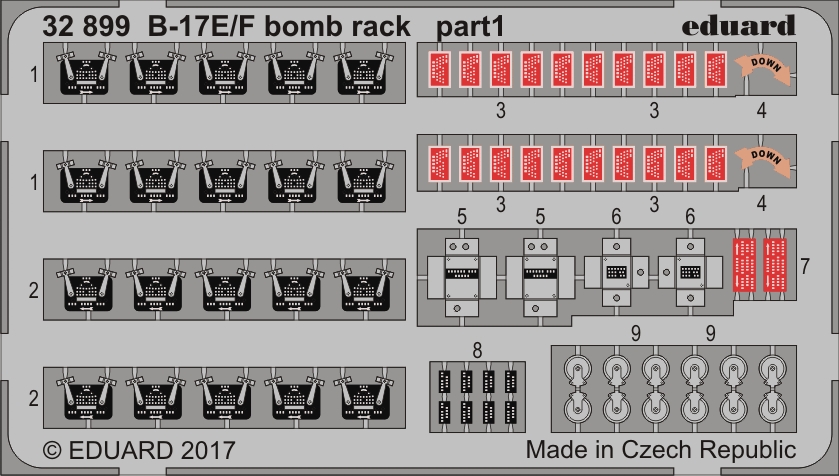 SET B-17E/F bomb rack (HKM)