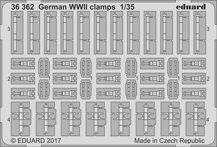 SET German WW2 clamps