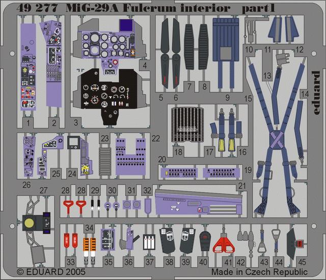 SET MiG-29A Fulcrum interior   (ACAD)