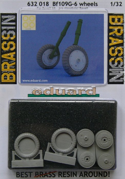 BRASSIN 1/32 Bf 109G-6 wheels (REV)