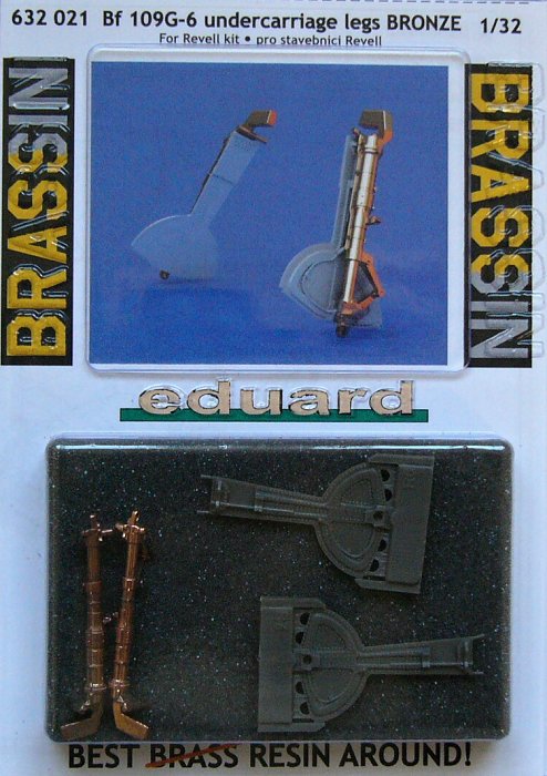 BRASSIN 1/32 Bf 109G-6 undercar.legs BRONZE (REV)