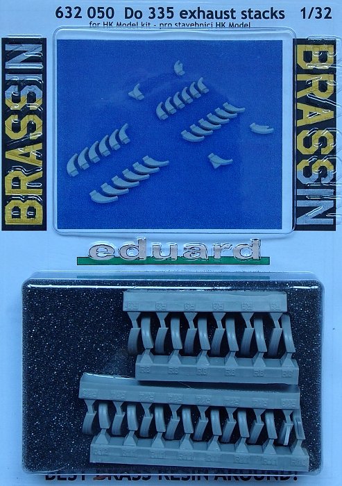 BRASSIN 1/32 Do 335 exhaust stacks (HK MODEL)