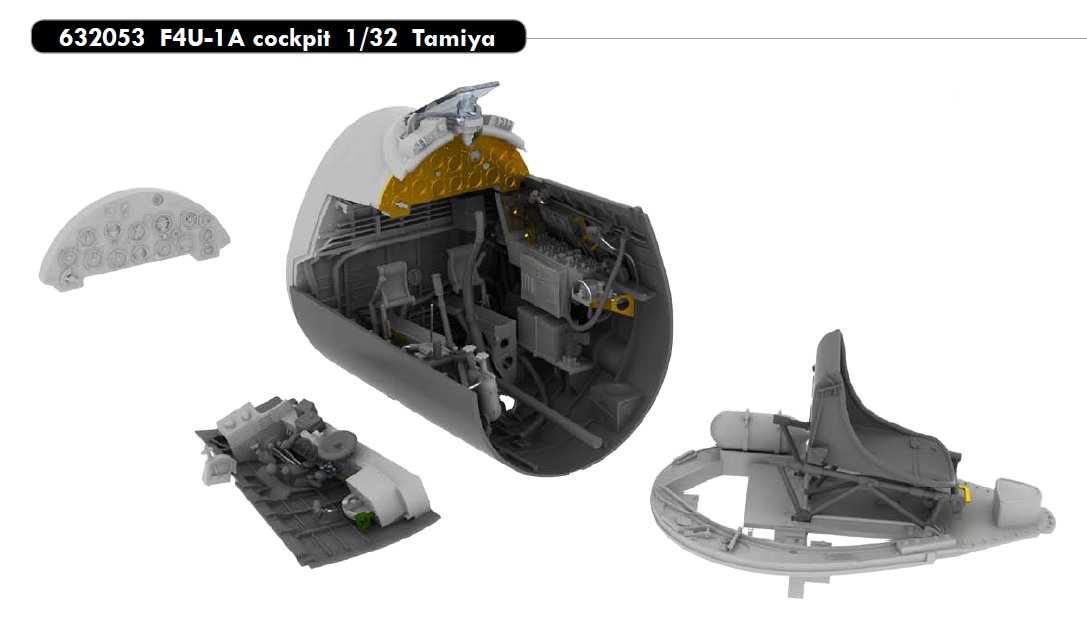 BRASSIN 1/32 F4U-1A cockpit (TAM)