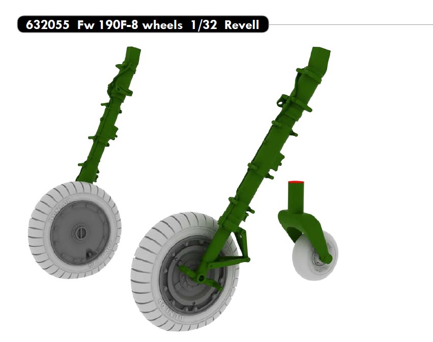 BRASSIN 1/32 Fw 190F-8 wheels (REV)