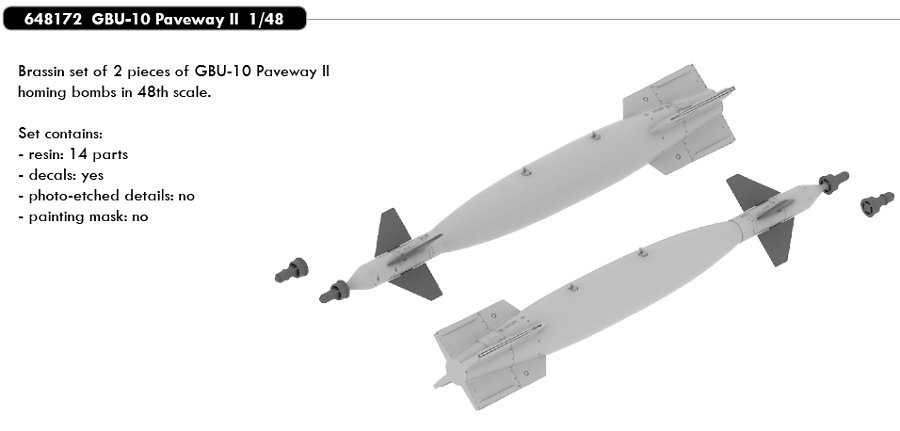 BRASSIN 1/48 GBU-10 Paveway II