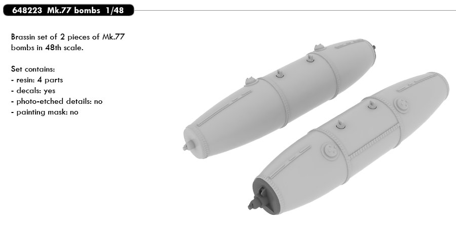 BRASSIN 1/48 Mk.77 bombs