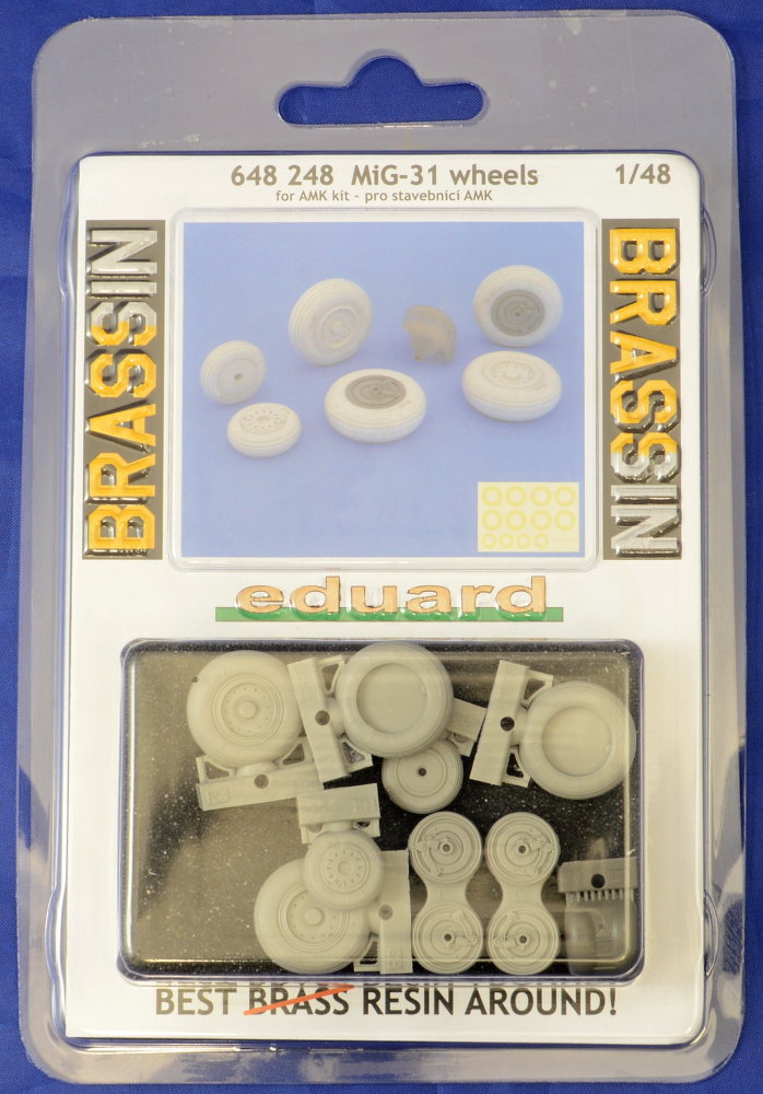 BRASSIN 1/48 MiG-31 wheels (AMK)