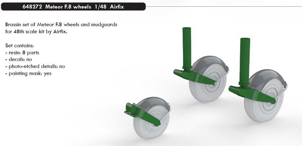 BRASSIN 1/48 Meteor F.8 wheels (AIRF)