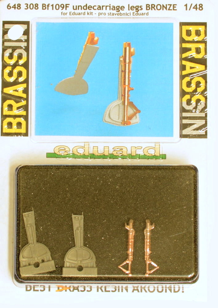 BRASSIN 1/48 Bf 109F undecarr. legs BRONZE (EDU)