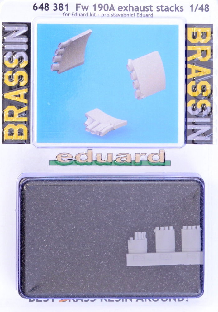 BRASSIN 1/48 Fw 190A exhaust stacks (EDU)