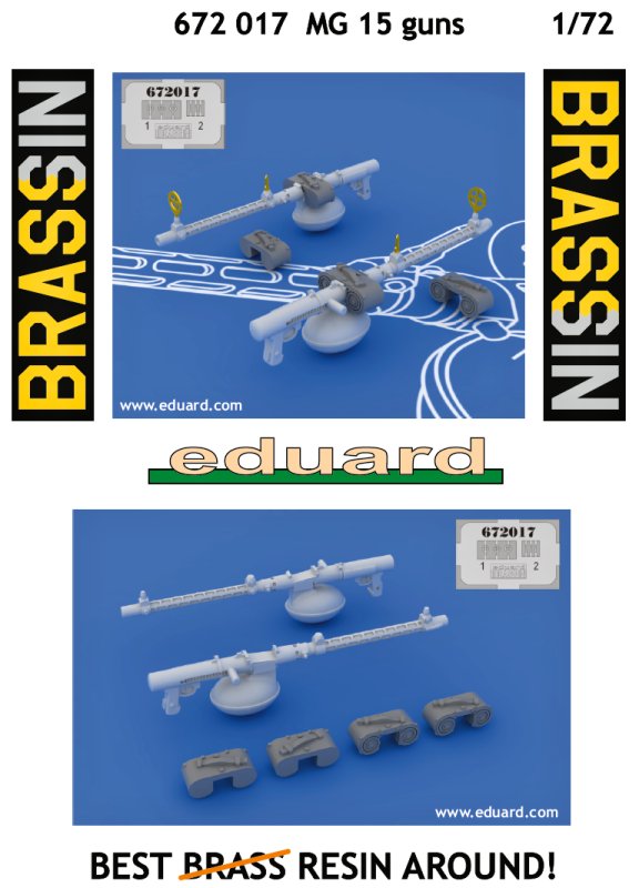 BRASSIN 1/72 MG 15 guns