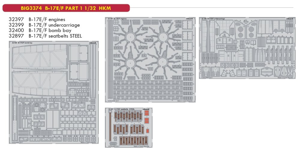 1/32 B-17E/F PART 1 (HKM)