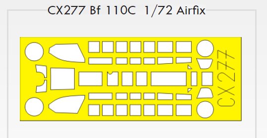 Mask 1/72 Bf 110C   (AIRF)