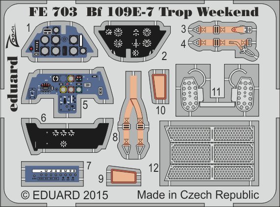 1/48 Bf 109E-7 Trop  Weekend (EDU)