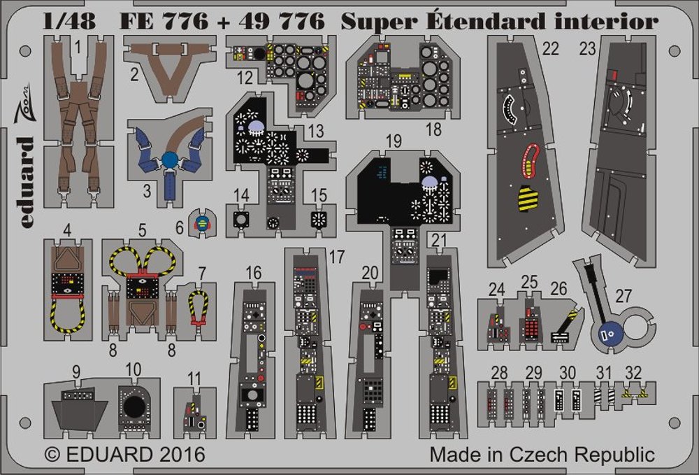 1/48 Super Étendard interior (KIN)