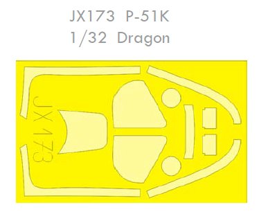 Mask 1/32 P-51K   (DRAG)