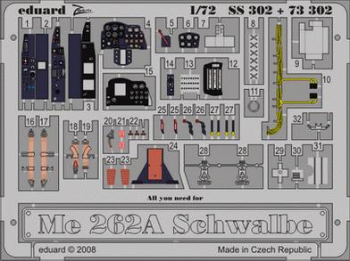 1/72 Me 262A Schwalbe  (ACAD)