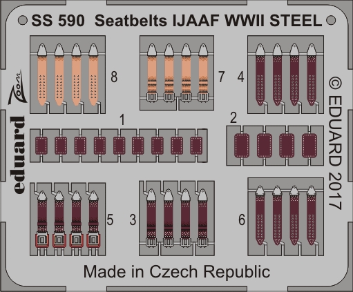 1/72 Seatbelts IJAAF WWII STEEL (EDU)