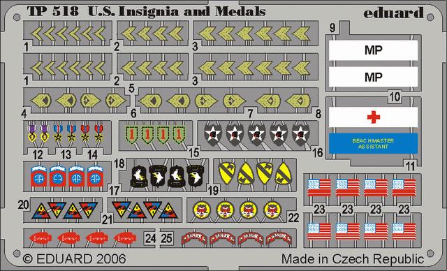 1/35 US insignia and medals WWII